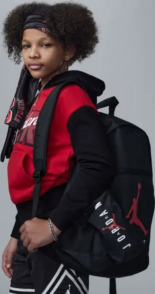 Рюкзак підлітковий Nike JORDAN AIR SCHOOL чорно-червоний 9B0503-023