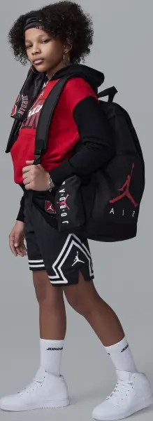 Рюкзак підлітковий Nike JORDAN AIR SCHOOL чорно-червоний 9B0503-023