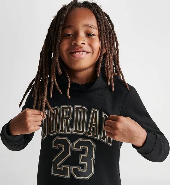 Спортивный костюм детский Nike JORDAN JERSEY TRACKSUIT черно-золотой 85C651-K5X