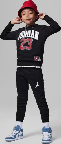 Спортивный костюм детский Nike JORDAN JERSEY TRACKSUIT черно-красный 85C651-023