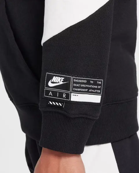 Спортивний костюм підлітковий Nike AIR FLEECE чорно-білий HF8812-010__HF8811-010