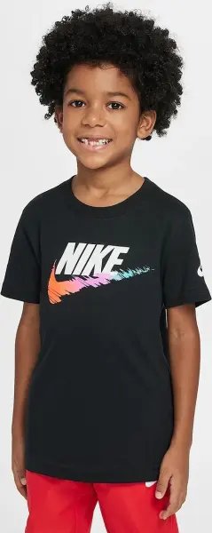 Футболка детская Nike BRANDMARK SWOOSH черная 86M843-023