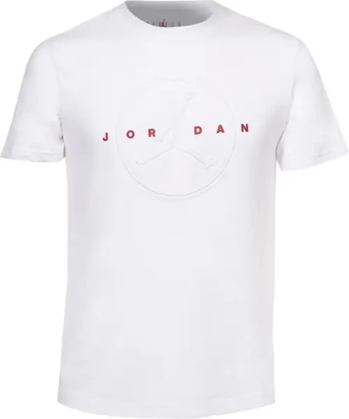 Футболка подростковая Nike JORDAN PRACTICE TAPE EMBOSSED белая 95D953-001