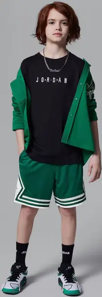 Футболка подростковая Nike JORDAN WORDMARK черная 95D634-023