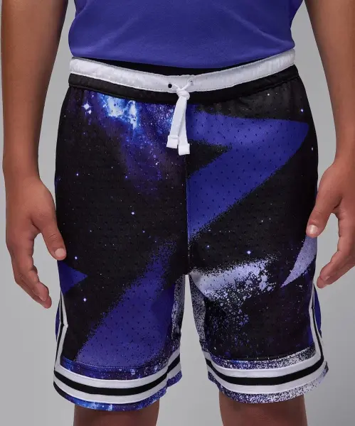 Шорти підліткові Nike DRI-FIT MJ PRINTED SPORT DIAMOND фіолетово-чорні 95D429-K73