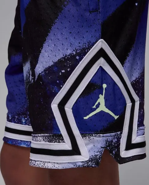 Шорти підліткові Nike DRI-FIT MJ PRINTED SPORT DIAMOND фіолетово-чорні 95D429-K73