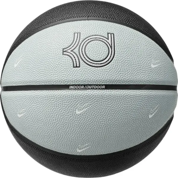 Баскетбольний м'яч Nike ALL COURT 8P K DURANT DEFLATED чорно-сірий Розмір 7 N.100.7111.084.07