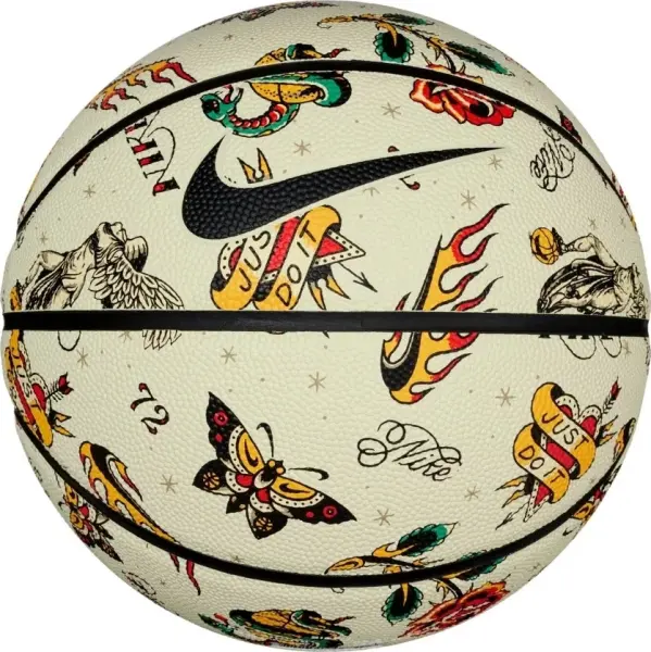 Баскетбольний м'яч Nike BASKETBALL 8P PRM ENERGY DEFLATED бежево-червоно-зелений Розмір 7 N.100.8259.268.07