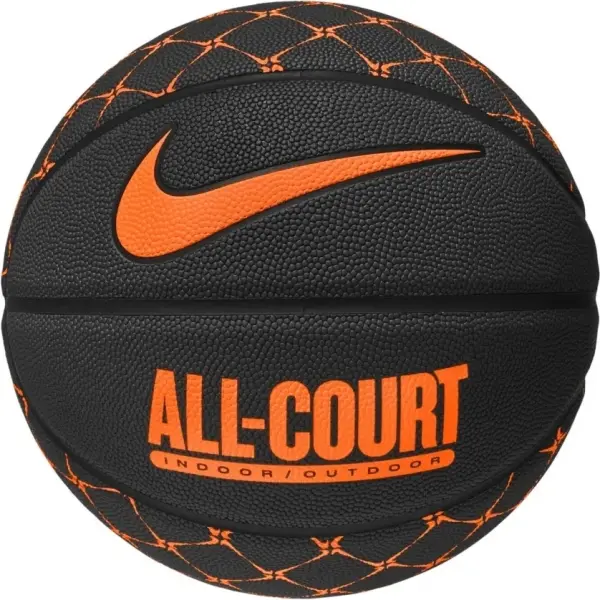 Баскетбольний м'яч Nike EVERYDAY ALL COURT 8P GRAPHIC DEFLATED чорно-помаранчевий Розмір 7 N.100.4370.035.07