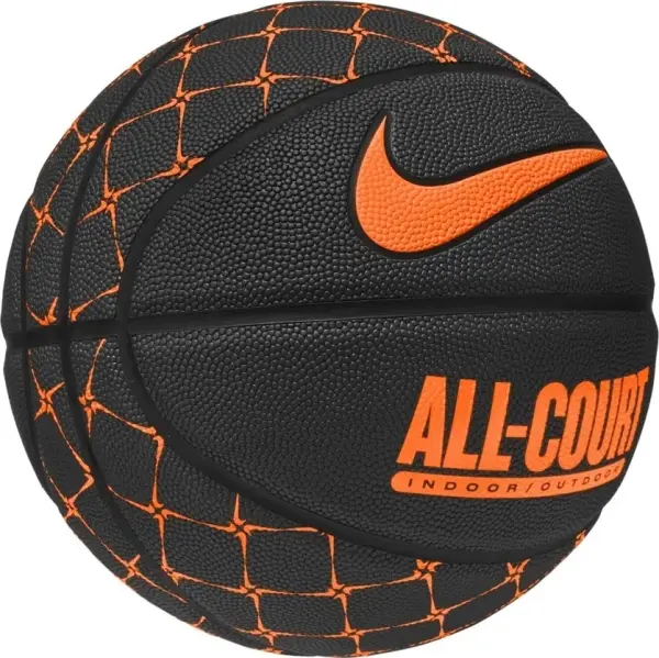 Баскетбольний м'яч Nike EVERYDAY ALL COURT 8P GRAPHIC DEFLATED чорно-помаранчевий Розмір 7 N.100.4370.035.07