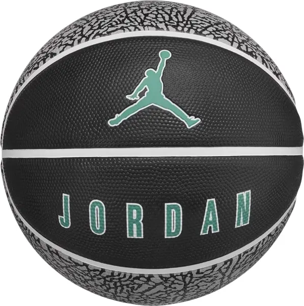 Баскетбольний м'яч Nike JORDAN PLAYGROUND 2.0 8P DEFLATED сіро-чорно-темно-зелений Розмір 6 J.100.8255.016.06