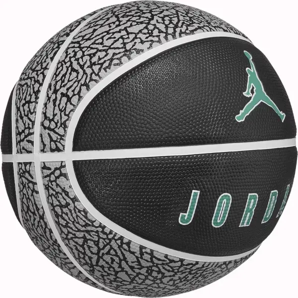 Баскетбольний м'яч Nike JORDAN PLAYGROUND 2.0 8P DEFLATED сіро-чорно-темно-зелений Розмір 6 J.100.8255.016.06