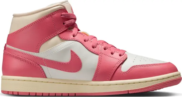 Кроссовки женские Nike AIR JORDAN 1 MID розово-бело-кремовые BQ6472-109