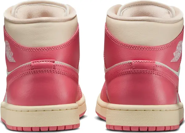 Кроссовки женские Nike AIR JORDAN 1 MID розово-бело-кремовые BQ6472-109