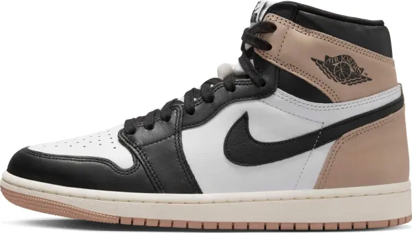 Кроссовки женские Nike JORDAN 1 RETRO HIGH OG LATTE коричнево-бело-черные FD2596-021