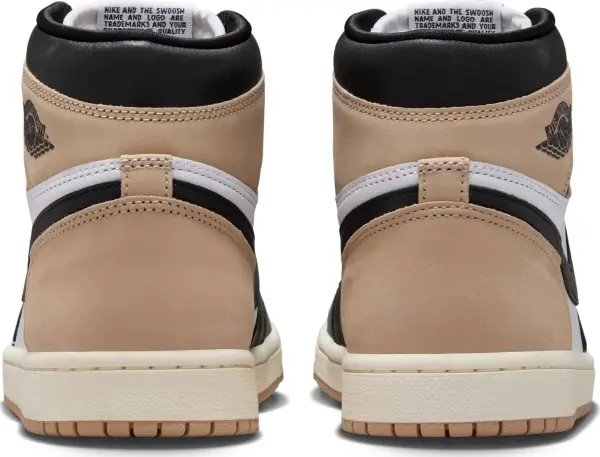Кроссовки женские Nike JORDAN 1 RETRO HIGH OG LATTE коричнево-бело-черные FD2596-021