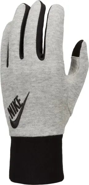 Перчатки тренировочные Nike CLUB FLEECE серо-черные N.100.7163.096