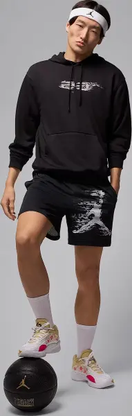 Худи Nike JORDAN SPORT CROSSOVER DRI-FIT GRAPHIC черное HQ8661-010