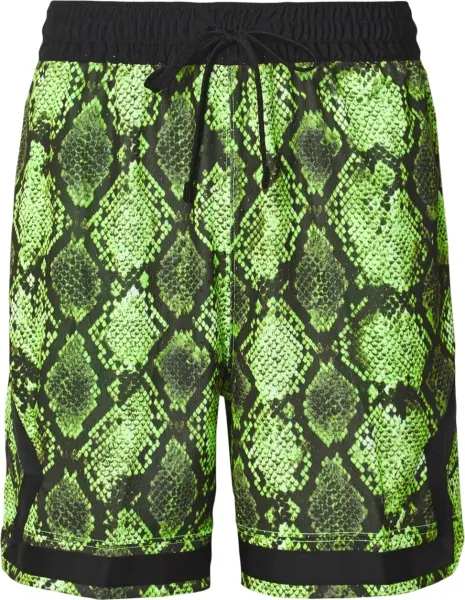 Шорти Nike JORDAN SPORT DRI-FIT MESH DIAMOND SHORTS салатово-чорні HF9907-358