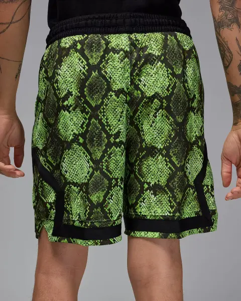 Шорти Nike JORDAN SPORT DRI-FIT MESH DIAMOND SHORTS салатово-чорні HF9907-358