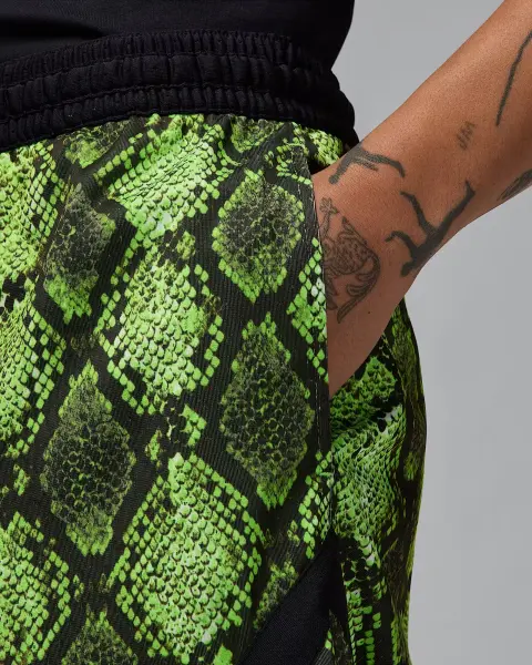 Шорти Nike JORDAN SPORT DRI-FIT MESH DIAMOND SHORTS салатово-чорні HF9907-358