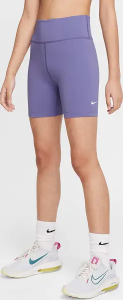 Велосипедки підліткові Nike ONE DRI-FIT 5" фіолетові FZ5603-527