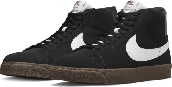 Кеди Nike SB ZOOM BLAZER MID чорно-біло-коричневі 864349-010