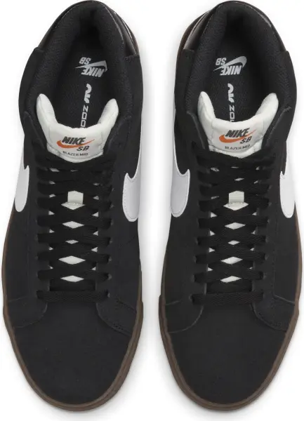 Кеди Nike SB ZOOM BLAZER MID чорно-біло-коричневі 864349-010