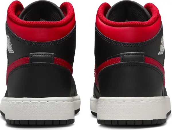 Кроссовки подростковые Nike AIR JORDAN 1 MID (GS) черно-красные DQ8423-067