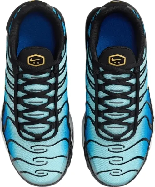 Кросівки підліткові Nike AIR MAX PLUS (GS) синьо-чорно-жовті CD0609-032