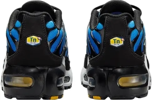 Кросівки підліткові Nike AIR MAX PLUS (GS) синьо-чорно-жовті CD0609-032