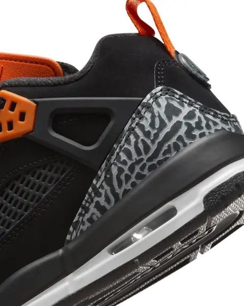 Кроссовки подростковые Nike JORDAN SPIZIKE LOW (GS) черно-оранжево-белые FQ3950-008