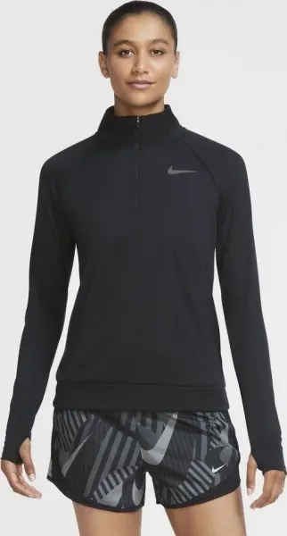 Реглан для бігу жіночий Nike PACER чорний CU3267-010