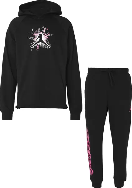 Спортивний костюм Nike JORDAN DRI-FIT SPORT GRAPHIC FLEECE чорно-рожевий FN5812-010__FN5814-010