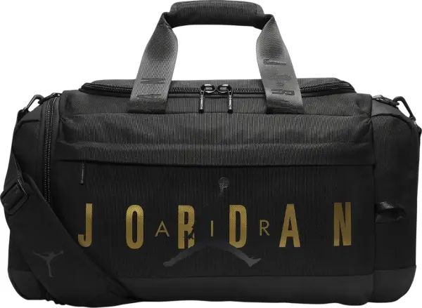 Сумка спортивна Nike JORDAN VELOCITY DUFFLE BAG (46L) чорно-золота SM0920-K5X