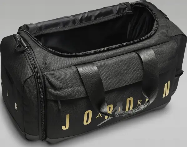 Сумка спортивна Nike JORDAN VELOCITY DUFFLE BAG (46L) чорно-золота SM0920-K5X