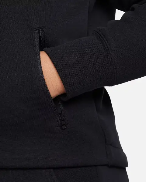 Толстовка підліткова Nike SPORTSWEAR TECH FLEECE FULL-ZIP (EXTENDED SIZE) чорна FD2980-010