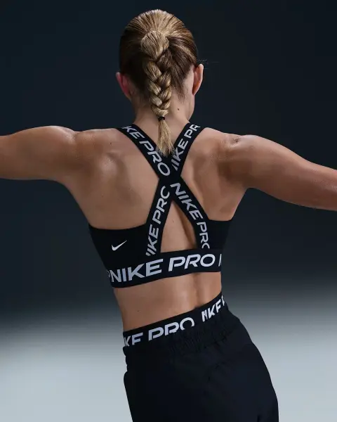 Топ жіночий Nike PRO LIGHT-SUPPORT NON-PADDED SPORTS BRA чорний HF5372-010