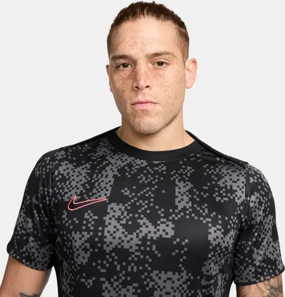 Футболка Nike ACADEMY PRO DRI-FIT GRAPHIC чорно-сіро-рожева FN2411-069