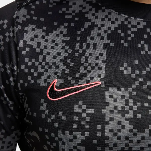 Футболка Nike ACADEMY PRO DRI-FIT GRAPHIC чорно-сіро-рожева FN2411-069