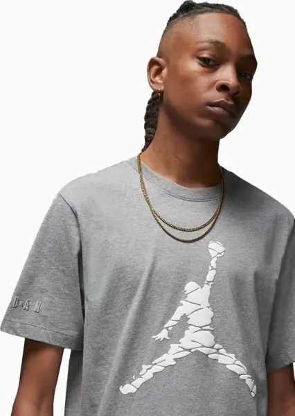 Футболка Nike JORDAN ESSENTIALS серая DX9581-091