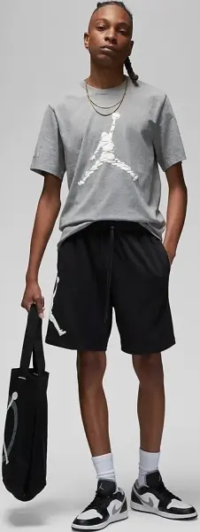 Футболка Nike JORDAN ESSENTIALS серая DX9581-091
