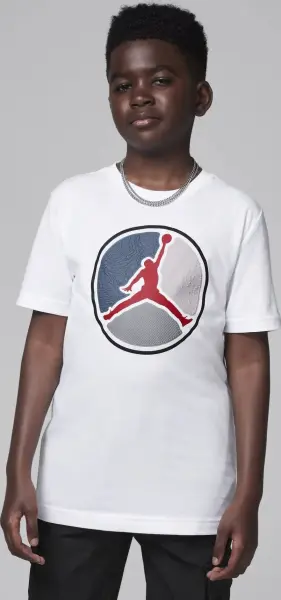 Футболка подростковая Nike JORDAN HBR RING белая 95D255-001