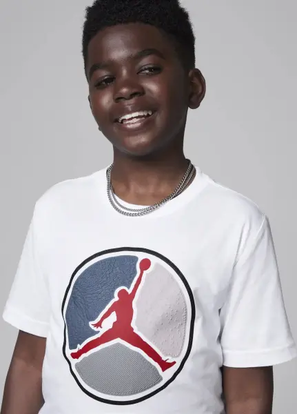 Футболка подростковая Nike JORDAN HBR RING белая 95D255-001