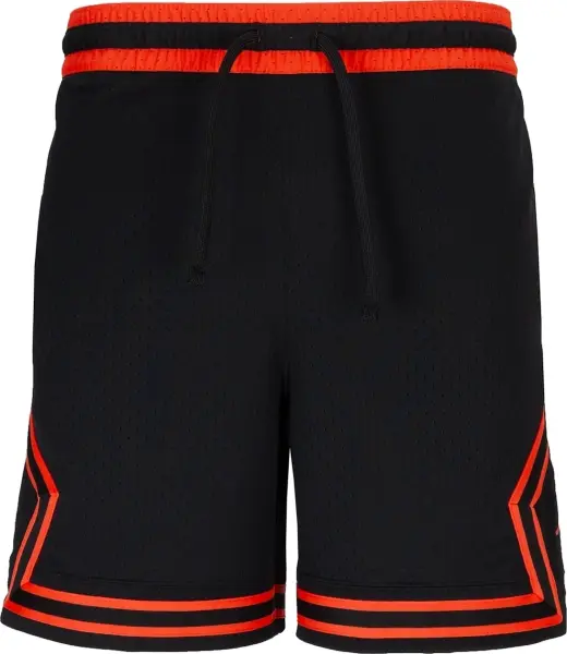 Шорти баскетбольні Nike JORDAN DRI-FIT MESH DIAMOND SHORTS чорно-помаранчеві HF9910-011