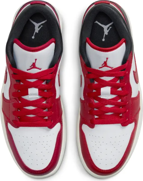 Кроссовки женские Nike AIR JORDAN 1 LOW красно-бело-черные DC0774-160