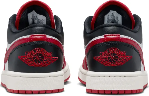 Кроссовки женские Nike AIR JORDAN 1 LOW красно-бело-черные DC0774-160