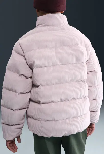 Куртка підліткова Nike SPORTSWEAR ALL DAY PLAY THERMA-FIT LOOSE-FIT PUFFER світло-бузкова HJ2543-019