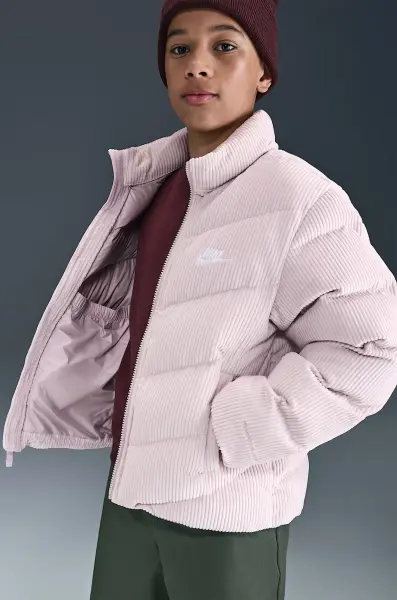 Куртка підліткова Nike SPORTSWEAR ALL DAY PLAY THERMA-FIT LOOSE-FIT PUFFER світло-бузкова HJ2543-019