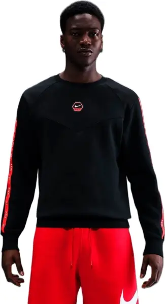 Світшот Nike SPORTSWEAR CREW FLEECE чорно-червоний IH4286-010